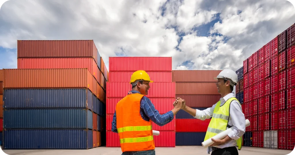 Virgin Coconut Oil Export Logistics - Indonesia Successful partnership between an Indonesian Virgin Coconut Oil exporter and an importer at a shipping container terminal